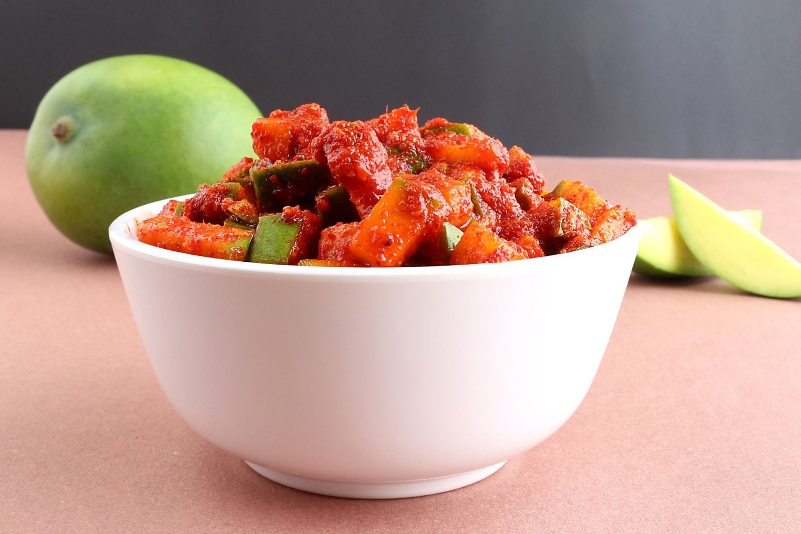 mango pickle closeup